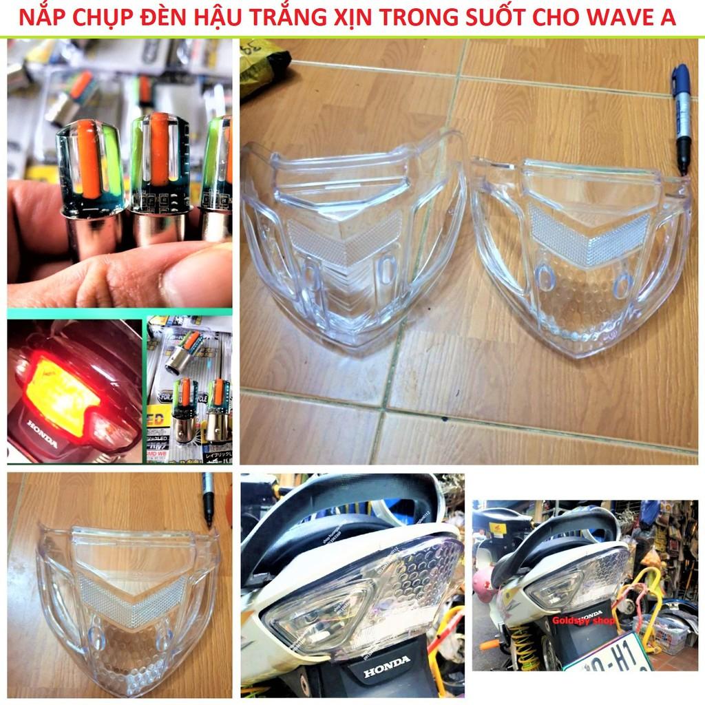 Nắp ốp đèn hậu (stop) trắng Wave A 2006-2021 Hàng Cao Cấp Lắp chuẩn không cần độ chế