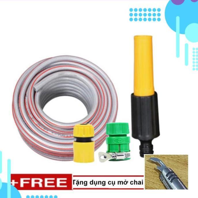 Bộ dây vòi xịt ️bơm nước phun sương️ , tăng áp 3 lần, loại 20m 206622-5 cút sập+ mở chai