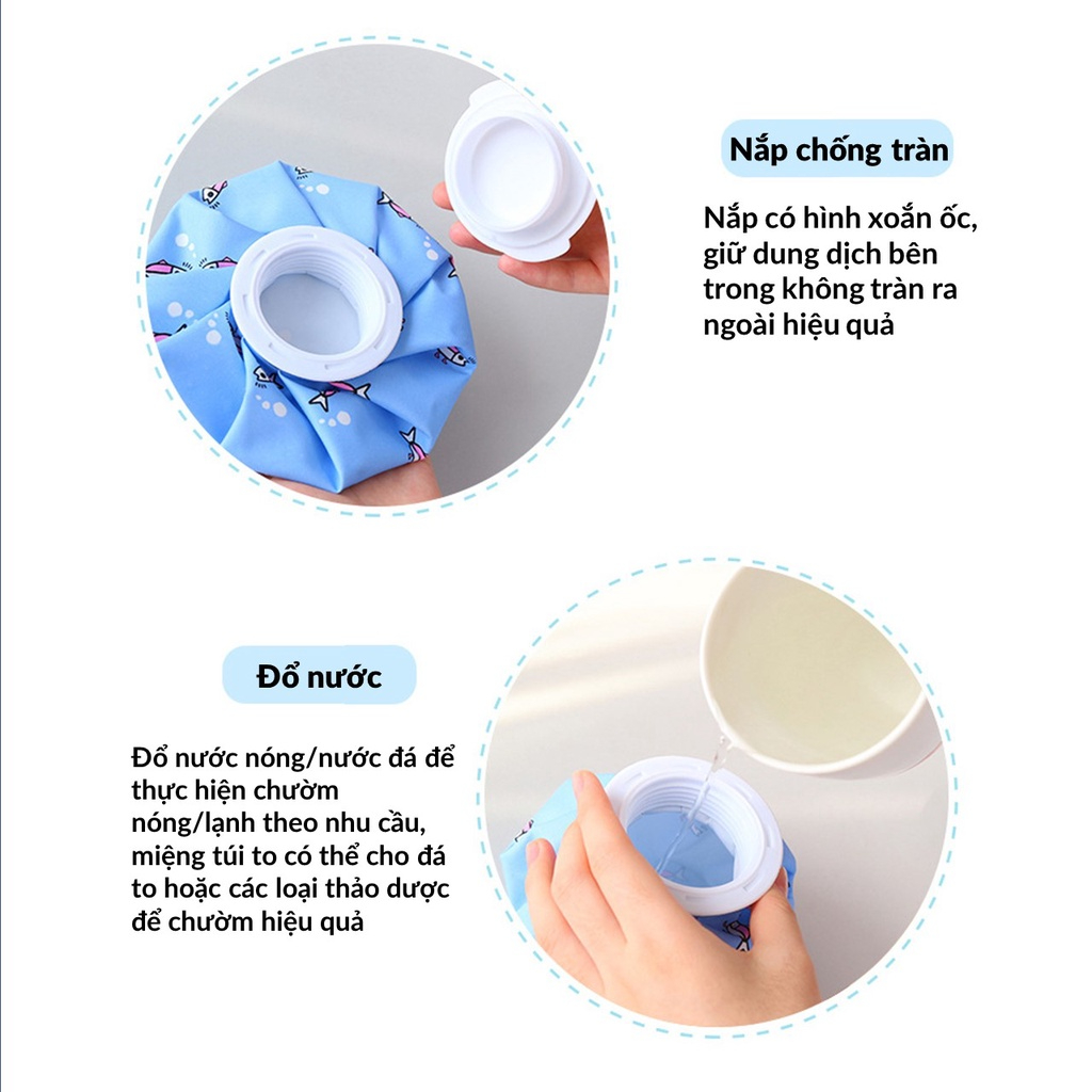 Túi chườm nóng lạnh, túi chườm bụng nguyệt san - Túi chường đá Giảm Đau, Hạ Sốt ( Giao Màu Ngẫu Nhiên )