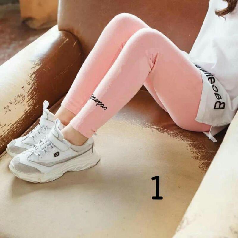 Legging hồng bé gái size 150