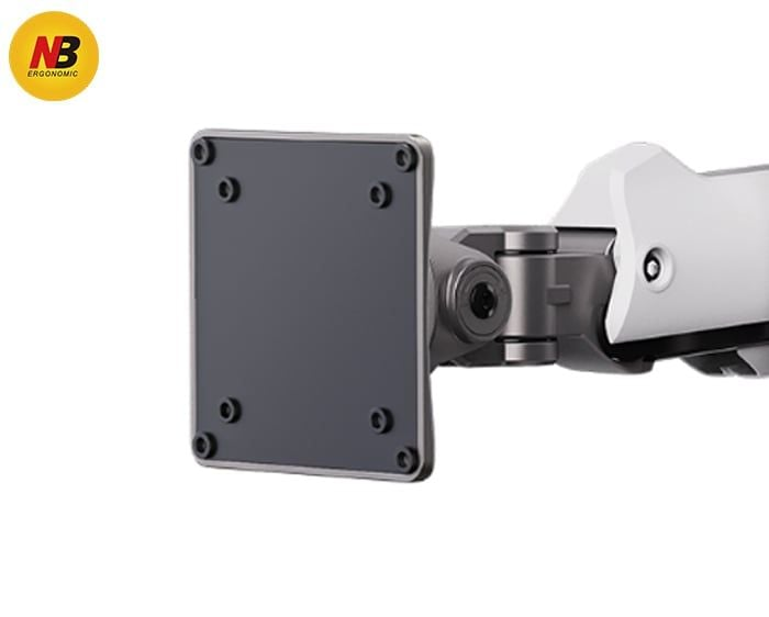 Giá Treo Màn Hình LCD Gắn Bàn NB E7 Trắng LED RGB (32" - 60") – Hàng Chính Hãng