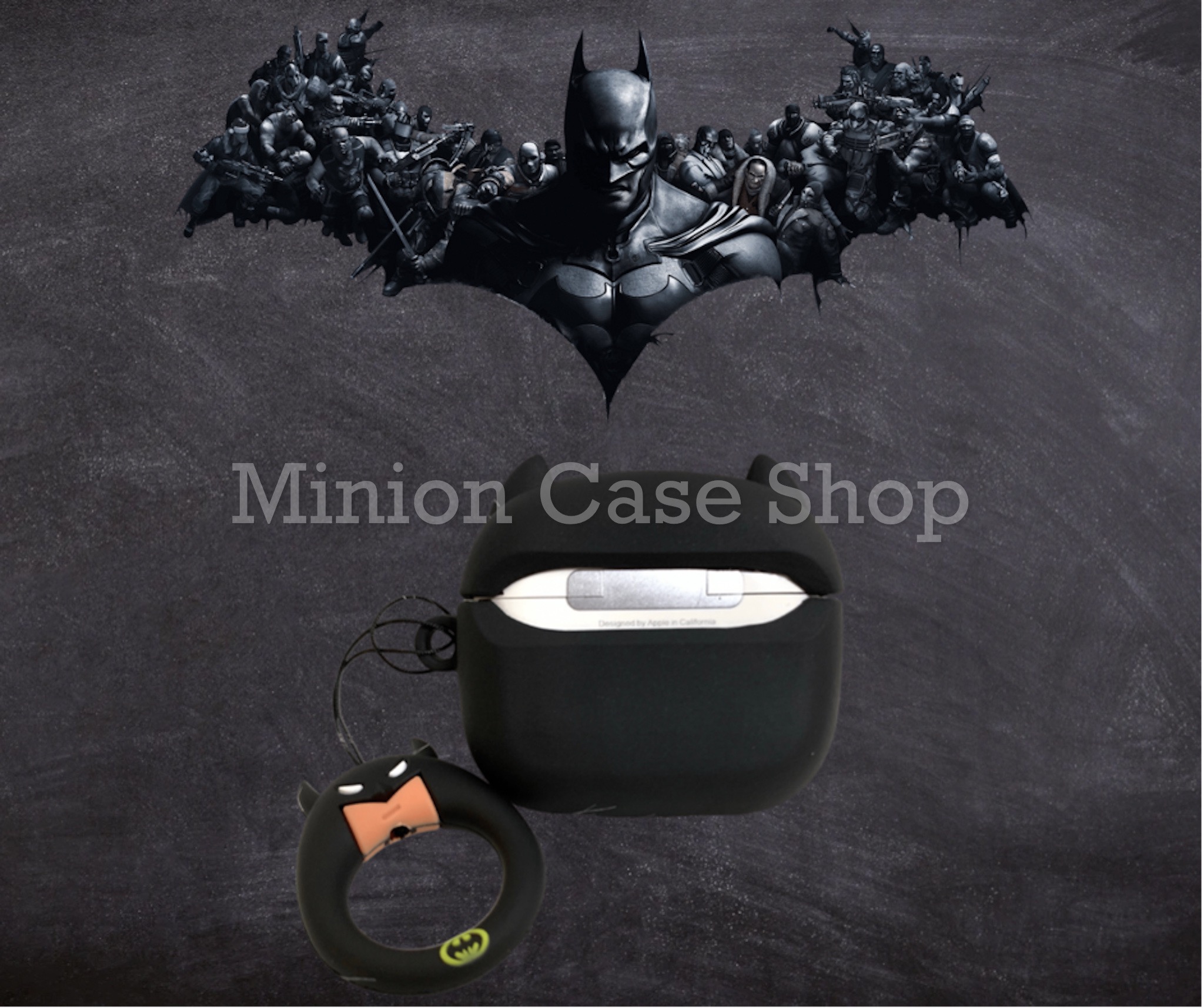 Bao Case Ốp dành cho Airpods 3 batman siêu chất silicon 3d