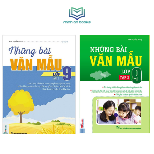 Combo Trọn Bộ 2 Cuốn Những Bài Văn Mẫu Lớp 9 ( Tập 1 + Tập 2 ) - Bí Kíp Luyện Thi Vào Lớp 10