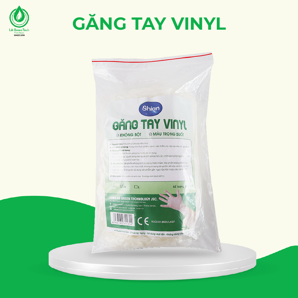 [50 đôi] Găng Tay Vinyl không bột không lo dị ứng, an toàn cho tay dùng trong Thực Phẩm, Vệ Sinh