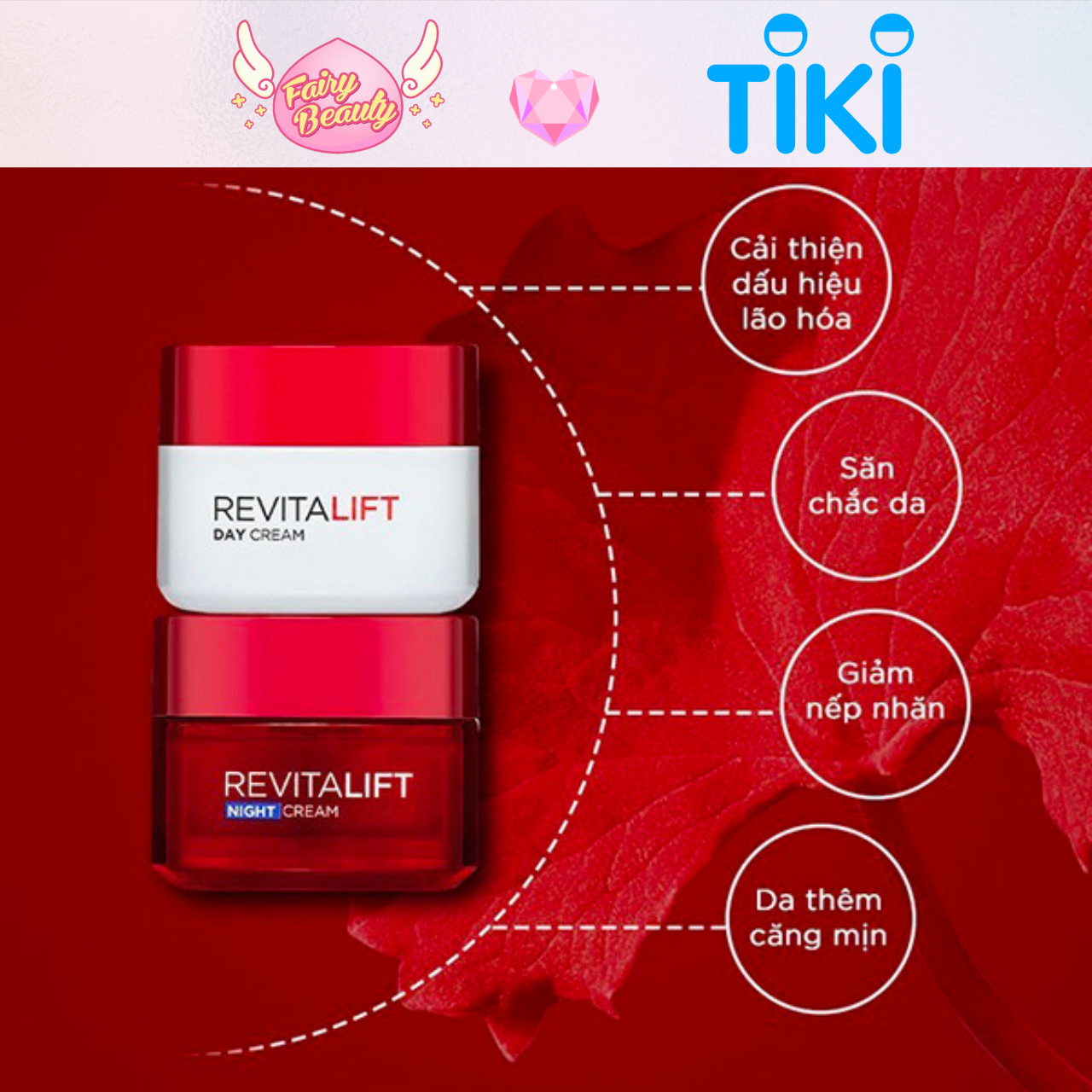 Kem Dưỡng Ban Ngày Chứa Retinol Chống Lão Hoá Tối Ưu Revitalift Moisturizing Cream Day SPF35 PA++50/20ml