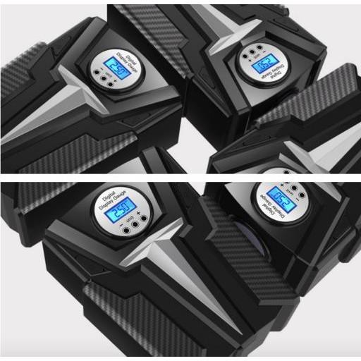 Máy bơm lốp ô tô xe máy 12V CYLINDER Carbon LCD - AsiaMart