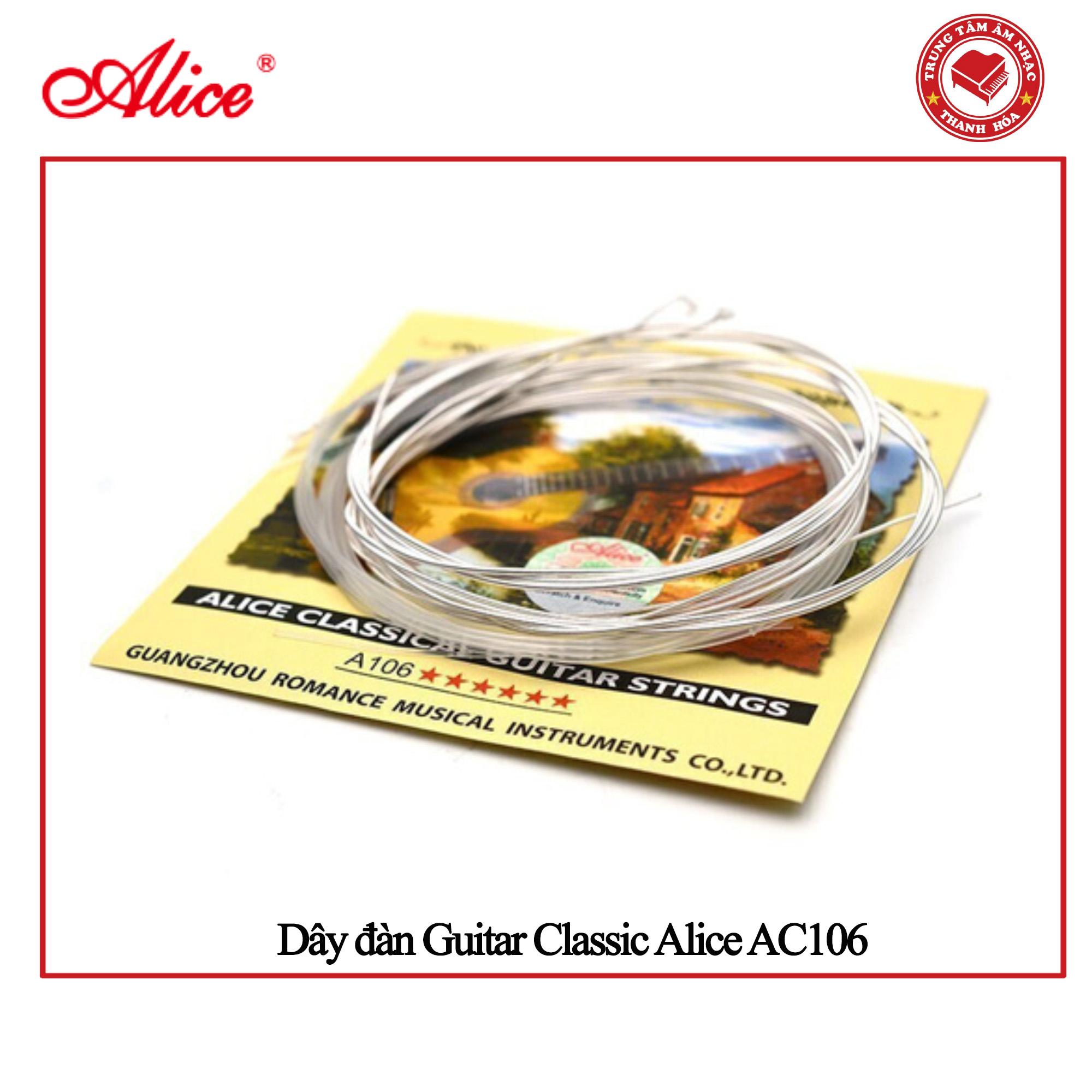 Bộ dây đàn Guitar Classic Alice AC106  - Hàng chính hãng