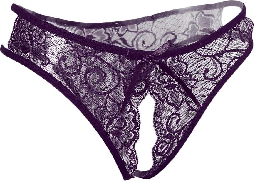 Womens Sexy Floral Lace Thong Underwear Crotchless Panties Lingerie