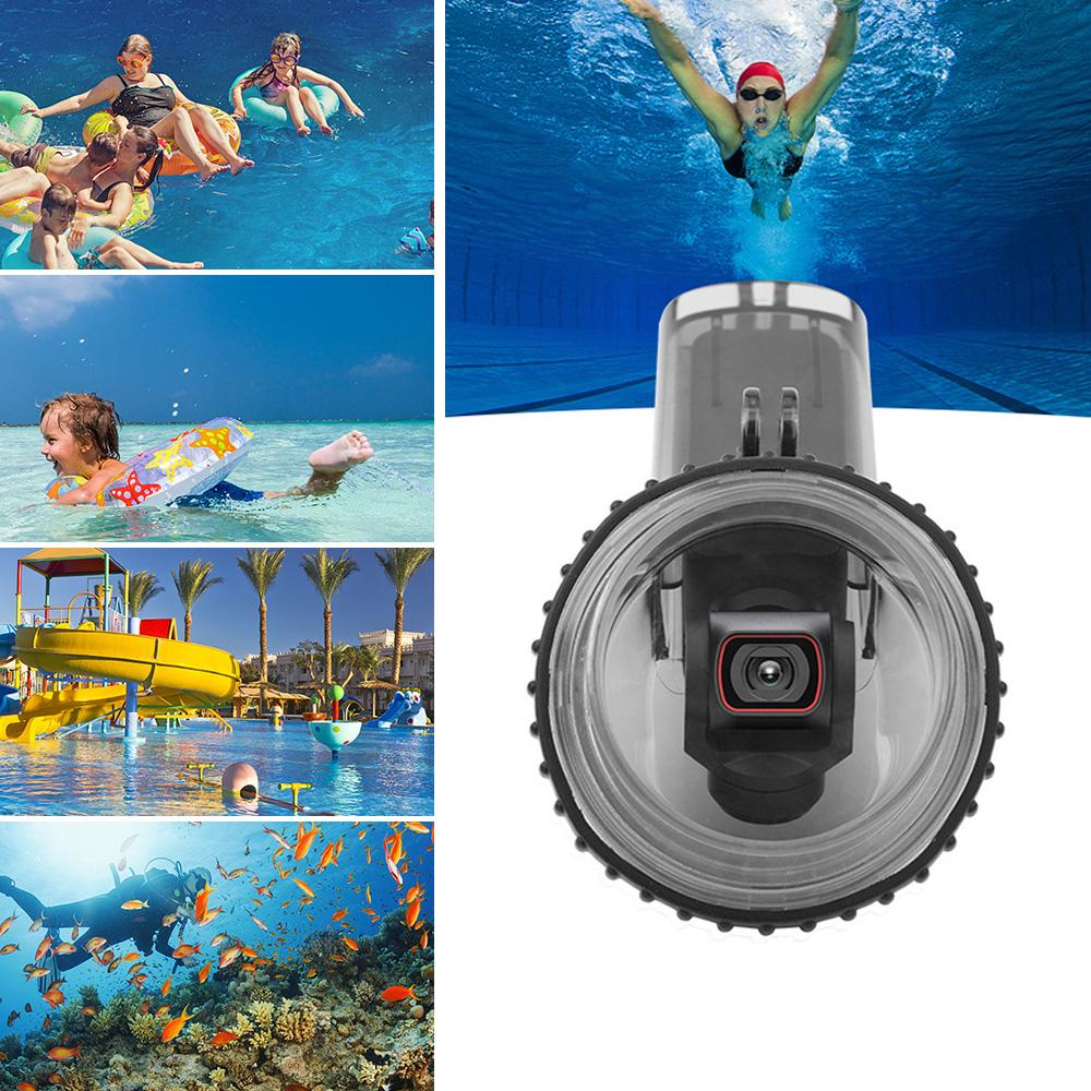 Sports Camera Waterproof Case Diving Housing Underwater 60M with Lanyard Replacement for DJI Osmo Pocket 2 Action Camera
