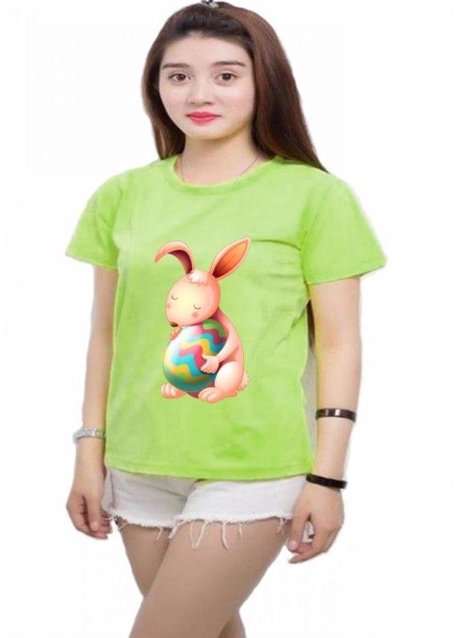 Áo Thun Nữ - Hạnh Phúc - Chú Thỏ Dễ Thương