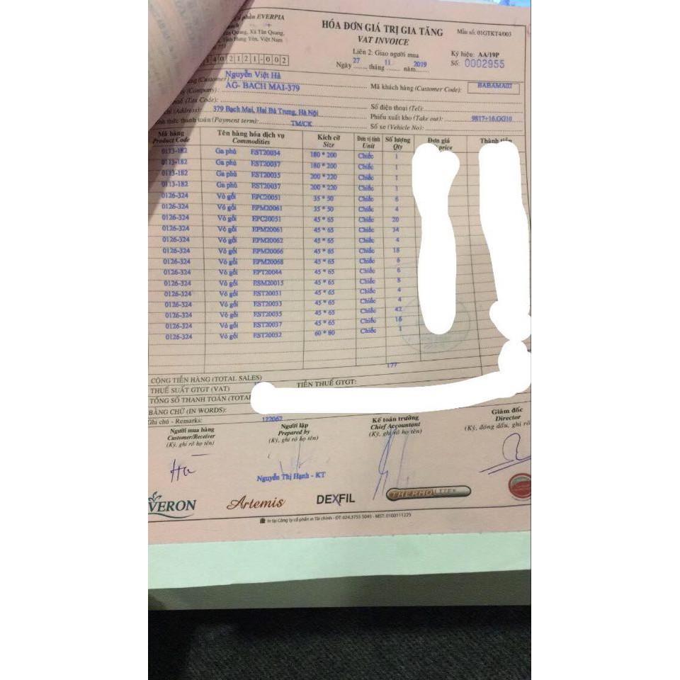 Vỏ gối nằm est20037 45*65