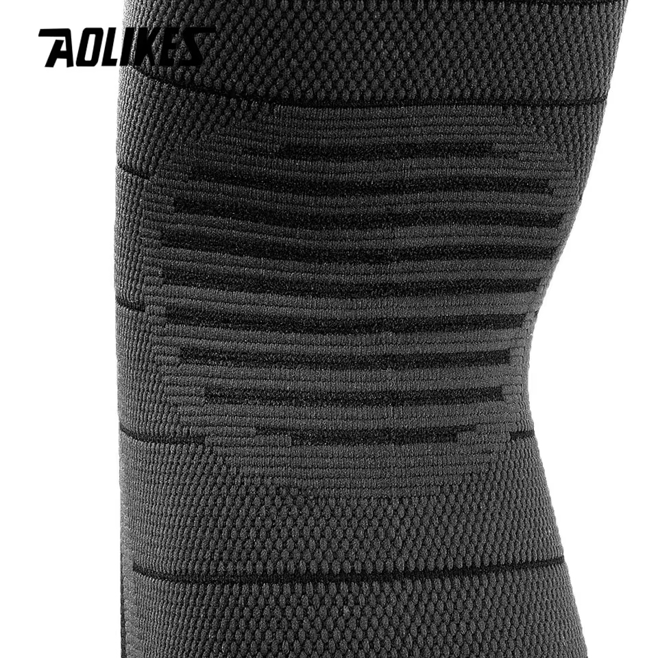Băng Bảo Vệ Đầu Gối Đàn Hồi Co Giãn AOLIKES A-7723 Thoáng Khí, Chống Trượt, Chất Liệu Vải Dệt Neoprene
