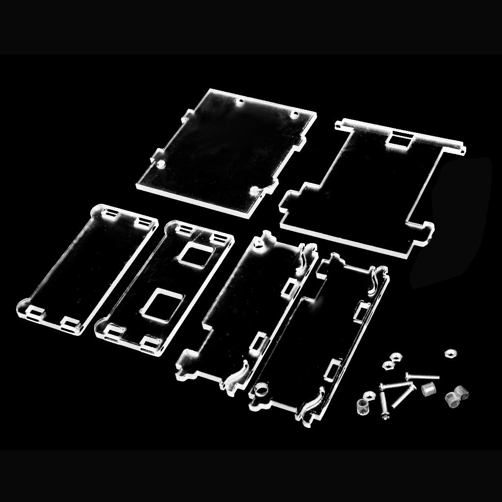 2 Set Clear Acrylic Case Shell Enclosure Boxs for R3
