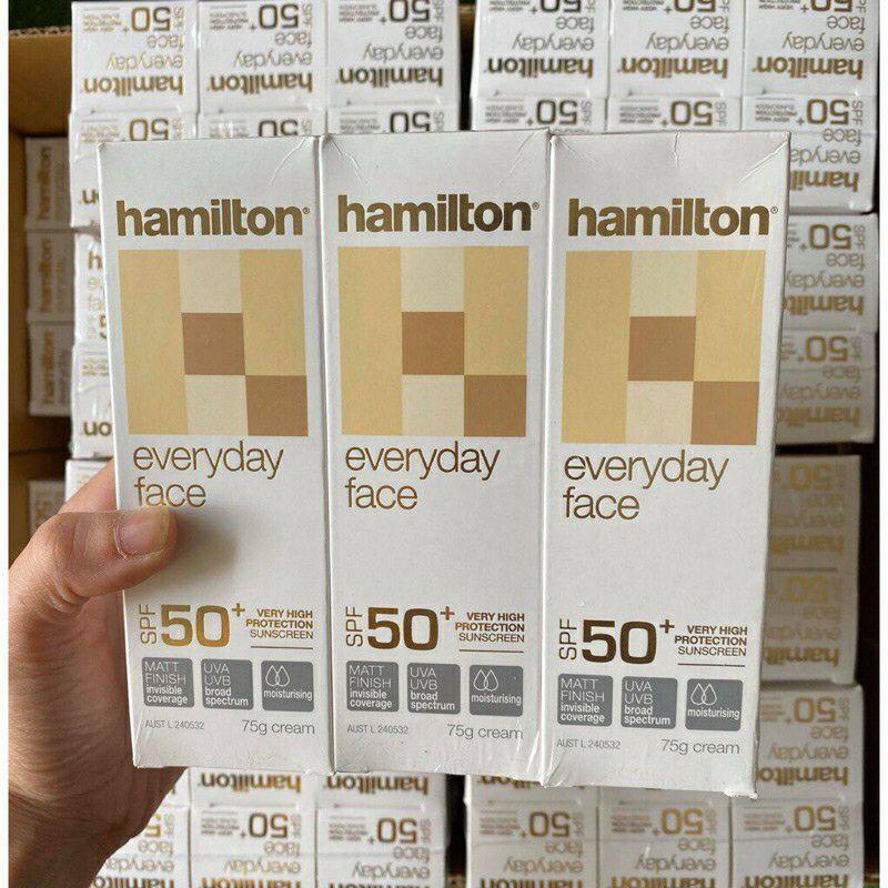 KEM CHỐNG NẮNG HAMILTON Úc Everyday Face SPF 50+ Nội địa Úc 75g