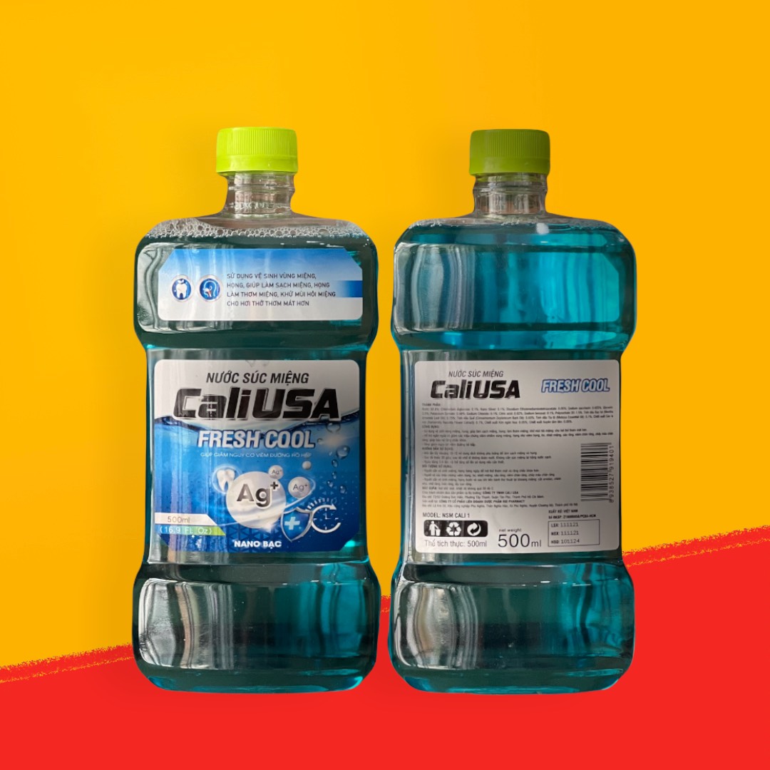 NƯỚC SÚC MIỆNG CALIUSA - NANO BẠC -BẠC HÀ
