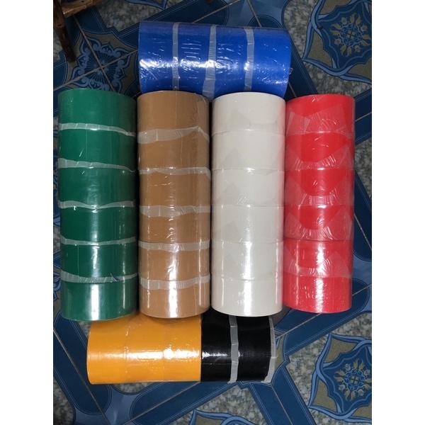 Băng dính vải 25mm x 10m AVCO chịu nhiệt cách điện có thể xé được 2 màu 25mm x 10m