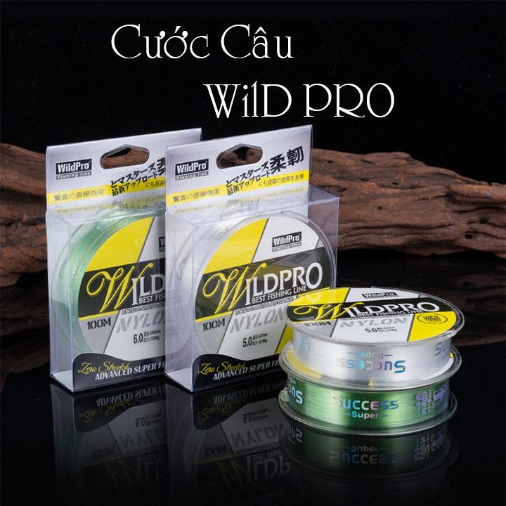 Dây cước câu cá WildPro dài 100m màu xanh nhạt