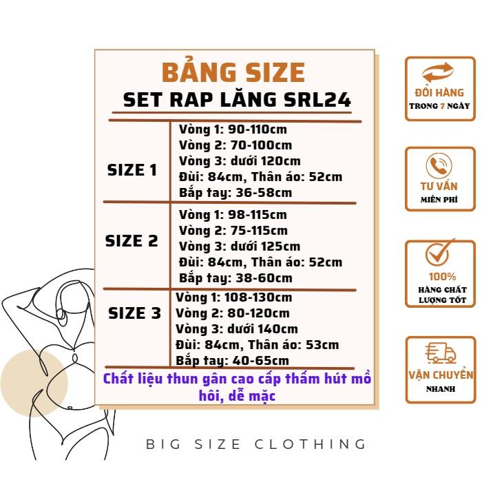 Bộ Áo Thun Quần Đùi Bigsize nữ cổ tròn viền tay phối Raplang chất thun gân tăm mát-BIGSIZE CÔ NHỎ  SRL24 - Màu Xanh đen