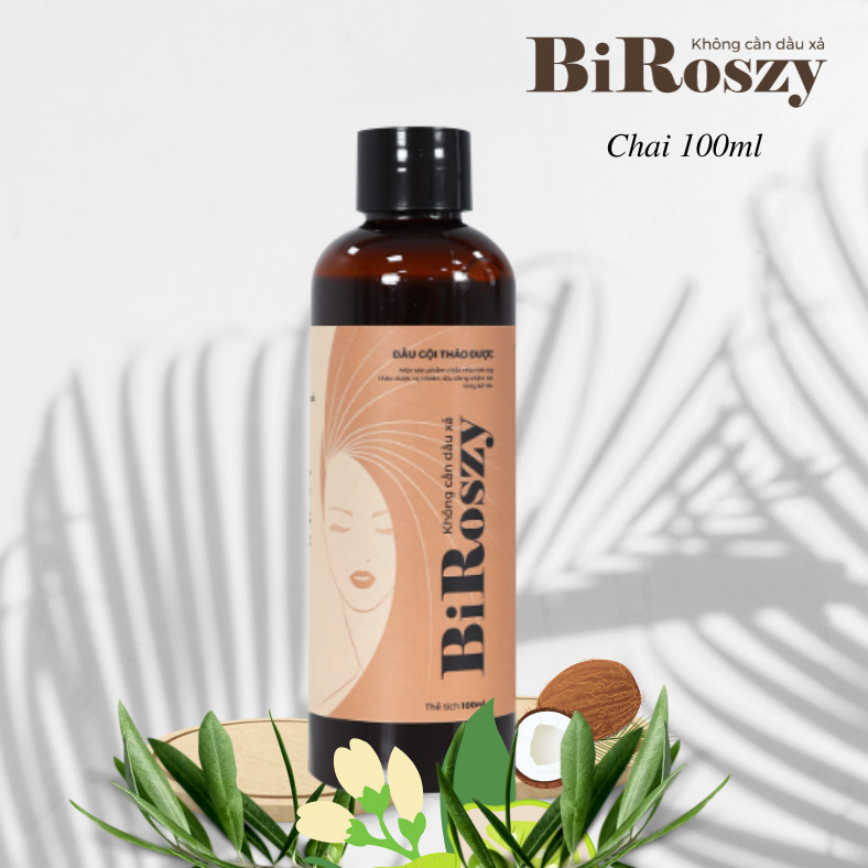 Dầu gội thảo dược BiRoszy - Không cần dầu xả 500ml