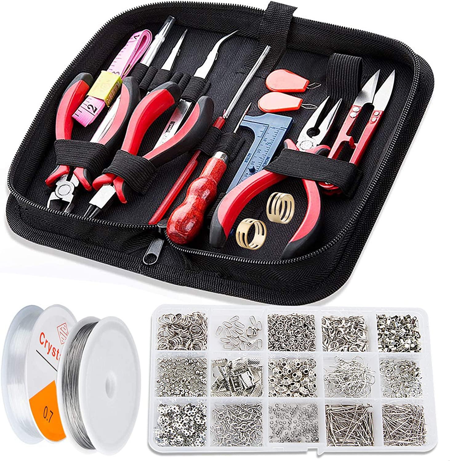 Bộ dụng cụ làm trang sức 17 chiếc và 750 chiếc và Kìm trang sức để làm trang sức