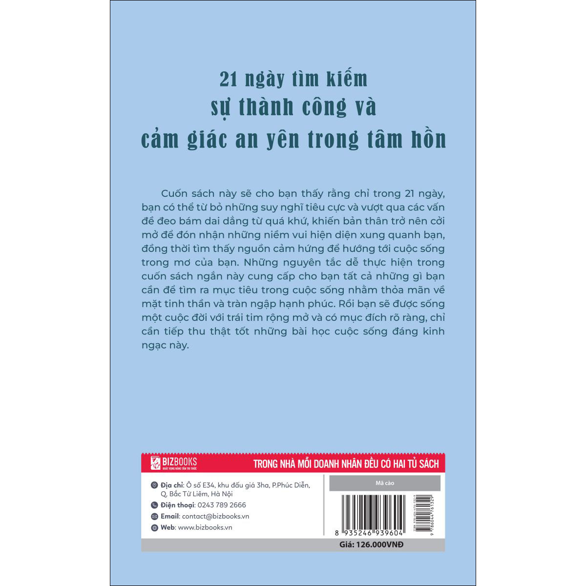 21 ngày tìm kiếm sự thành công và cảm giác an yên trong tâm hồn