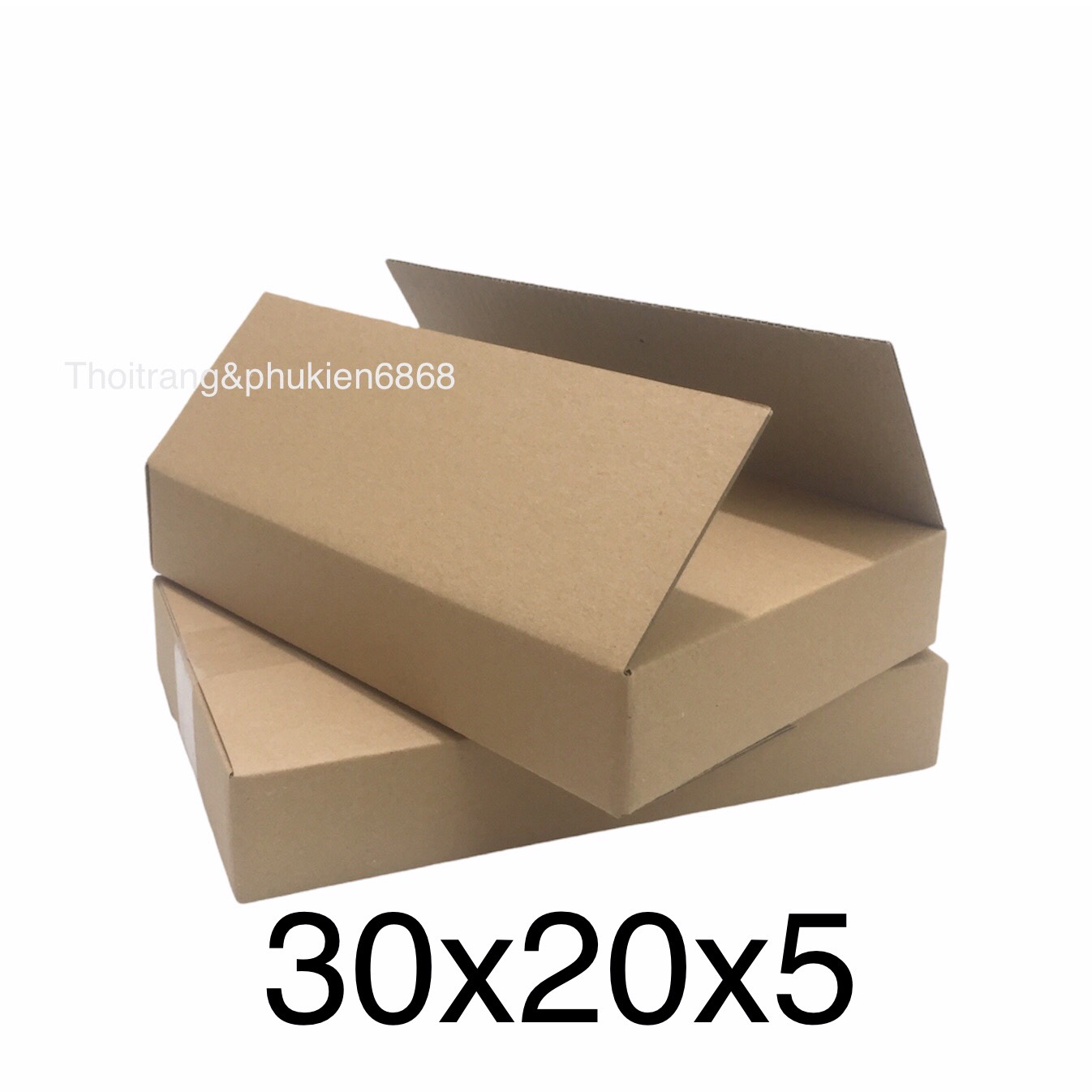 30x20x5 Combo 10 hộp carton đóng hàng cỡ vừa size 30*20*5