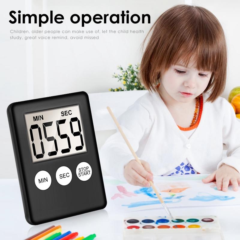 Đồng Hồ Hẹn Giờ Nấu Ăn Màn Hình Lcd Tiện Dụng