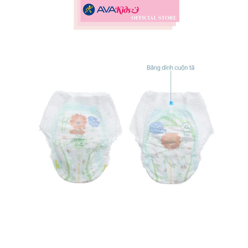 Tã quần Molfix thiên nhiên size XL 32 + 6 miếng (12 - 17kg)