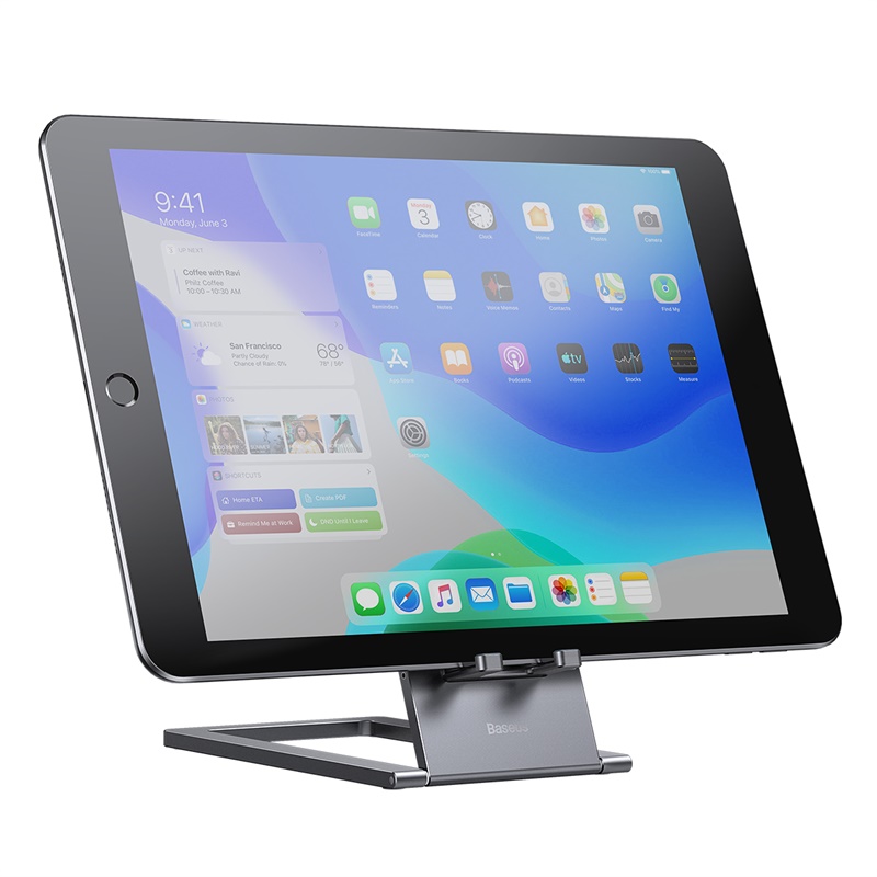 Giá Đỡ Điện Thoại Và Máy Tính Bảng Xếp Gọn Baseus Foldable Metal Desktop Holder - Hàng chính hãng