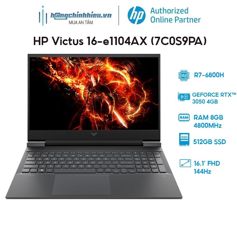 Laptop HP Victus 16-e1104AX 7C0S9PA R7-6800H | 8GB | 512GB |RTX 3050 4GB | 16.1' 144Hz Hàng chính hãng