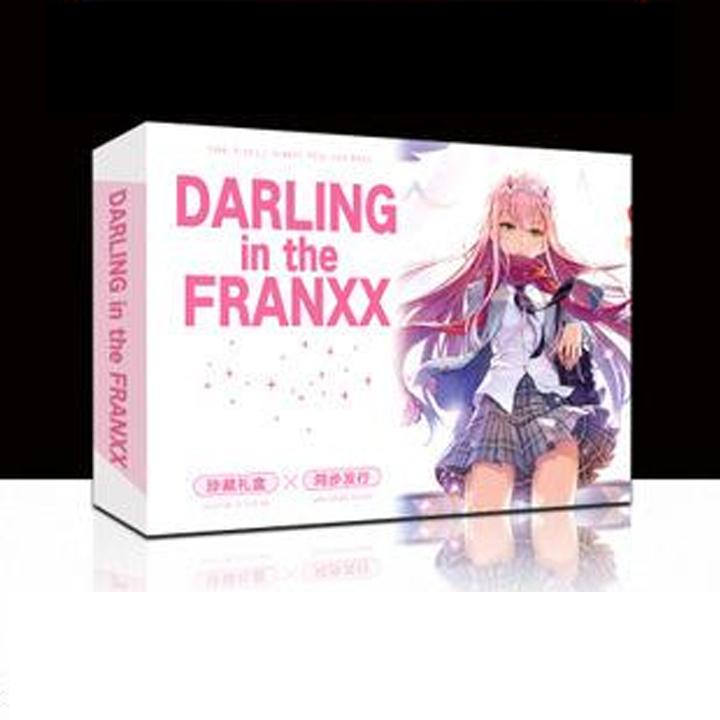 (A5) Hộp quà tặng anime Darling in the Franxx poster postcard bookmark banner huy hiệu ảnh dán album