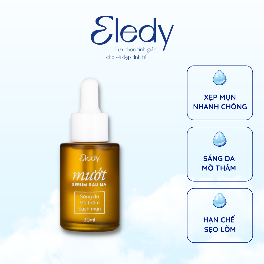 Serum rau má ELEDY 30ml giảm mụn, sáng da mờ thâm, ngăn ngừa sẹo lõm