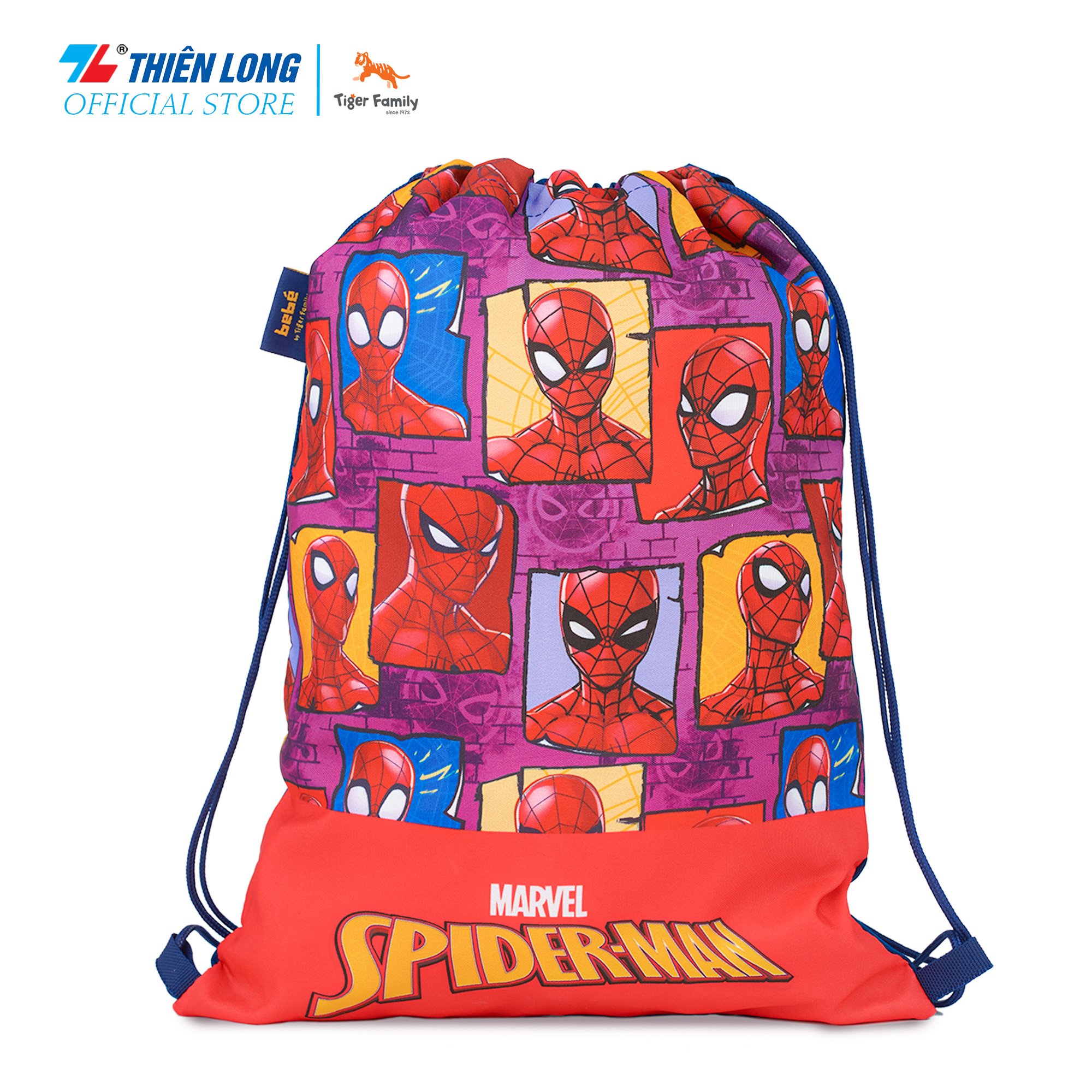 Combo cặp chống gù Thiên Long Điểm 10 Nature Quest cho bé kèm túi rút bình nước SPIDERMAN