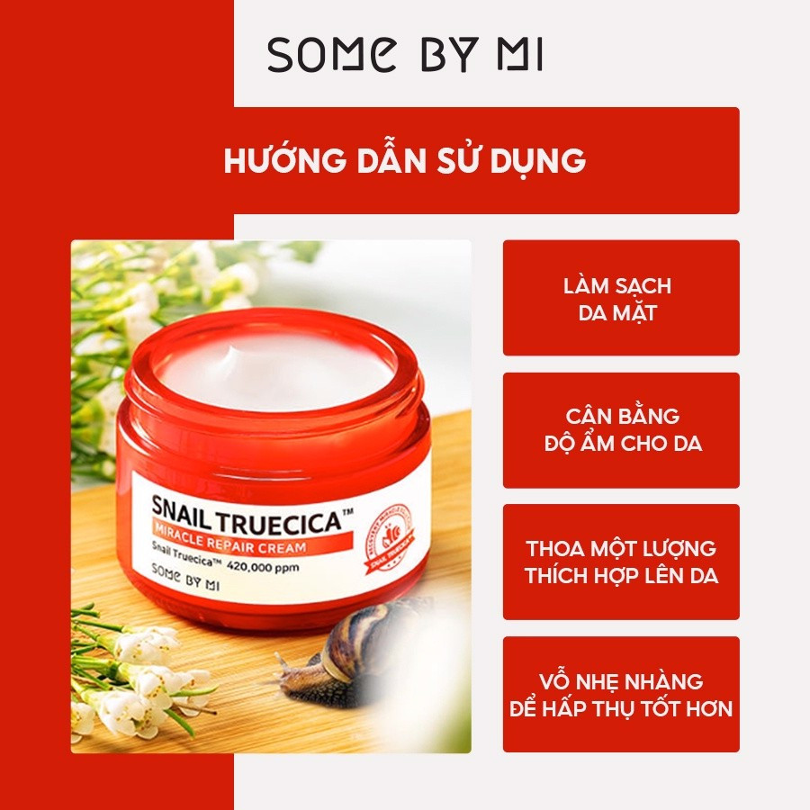 Bộ Sản Phẩm Dưỡng Da Phục Hồi Some By Mi Snail Truecica Miracle Repair
