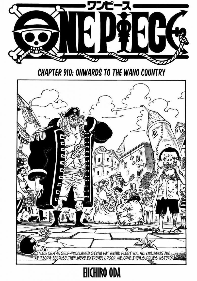 đảo hải tặc - one piece chapter 910 1