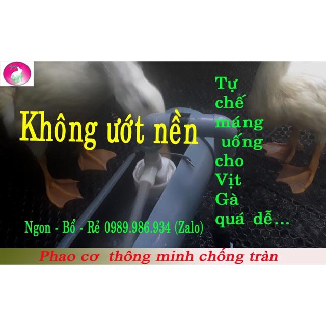 Van phao cơ thông minh uống nước cho vịt, gà tự động