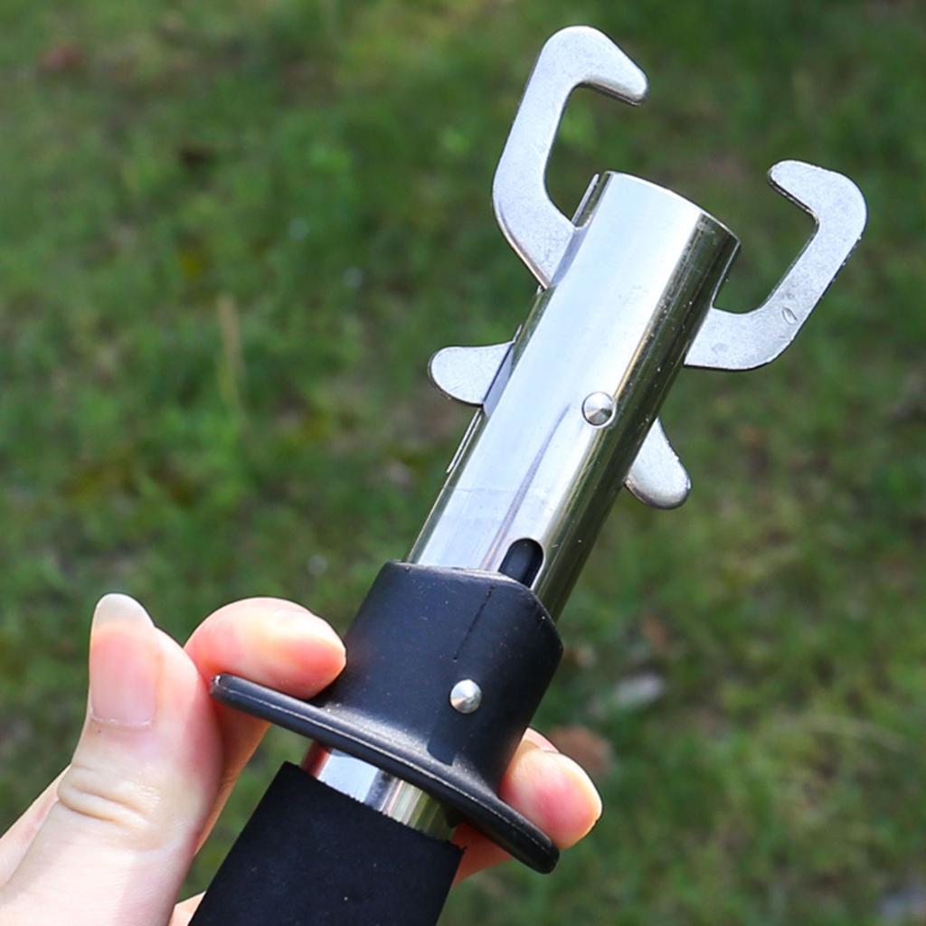 Portable Compact Stainless Steel Fish Lip Gripper Grabber Fishing