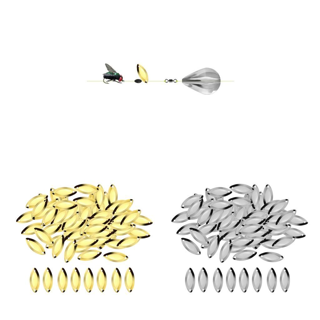 100pcs Fly Fishing   Hard Sequins Baits  S