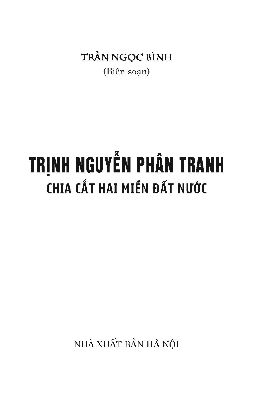 Trịnh - Nguyễn Phân Tranh Chia Cắt Hai Miền Đất Nước