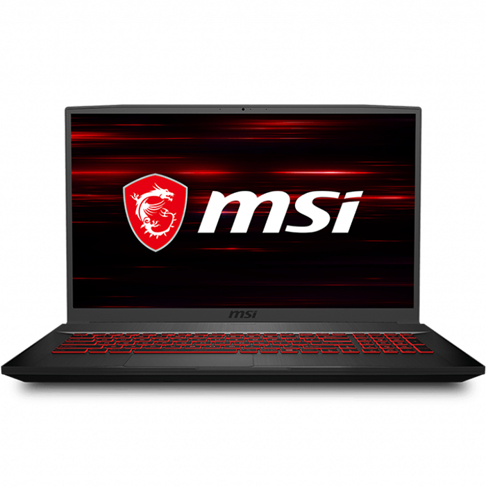 Laptop MSI GF75 Thin 10SCSR-208VN (Core i7-10750H/ 8GB DDR4 2666MHz/ 512GB NVMe PCIe SSD/ GTX1650 Ti 4GB GDDR6/ 17.3 FHD IPS/ Win10) - Hàng Chính Hãng