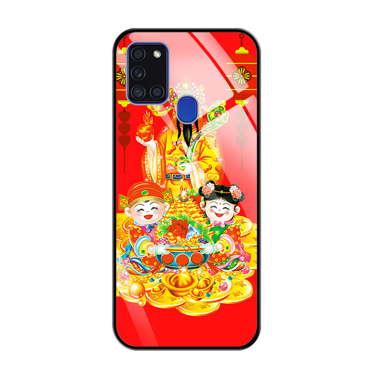 Ốp Lưng Kính Cường Lực Cho Điện Thoại SAMSUNG GALAXY A21S - 0118 THANTAI06 - Hàng Chính Hãng