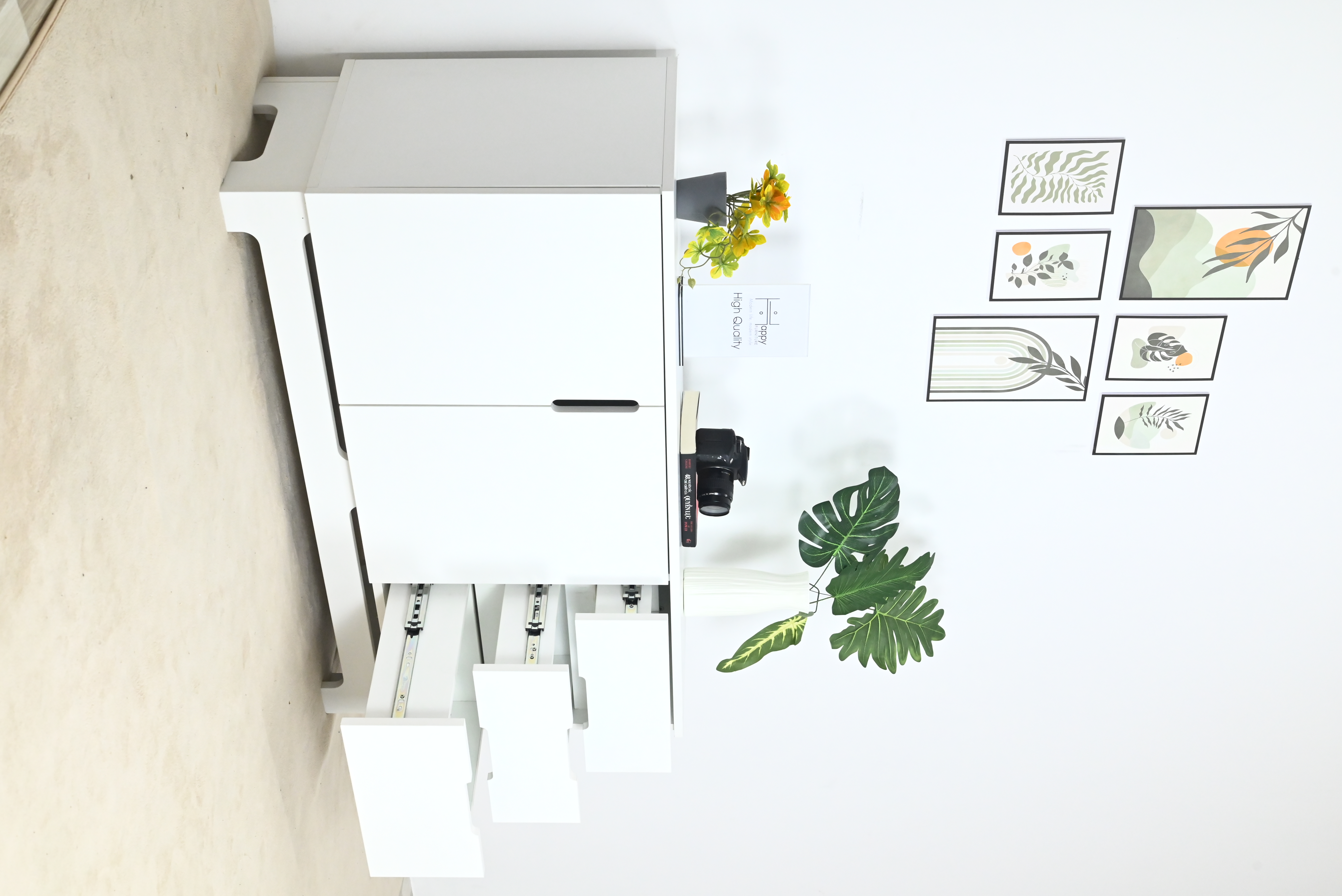 [Happy Home Furniture] MOLLY, Tủ lưu trữ 2 cánh mở - 3 ngăn kéo , 120cm x 40cm x 68cm ( DxRxC), TCM_101