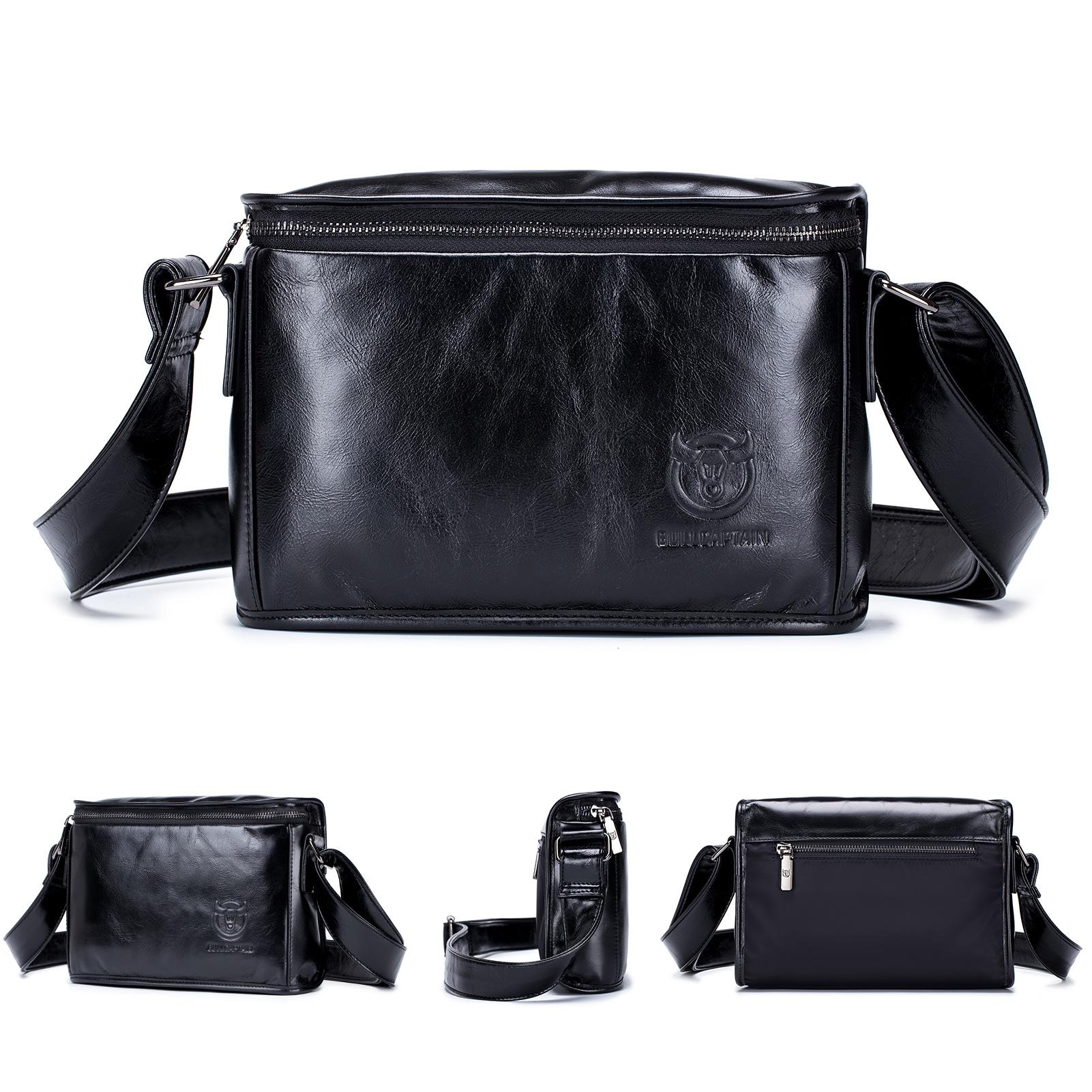 Túi Da Đeo Chéo Nam Sành Điệu Nằm Ngang Dành Cho Dân Công Sở Học Sinh Sinh Viên Bullcaptain