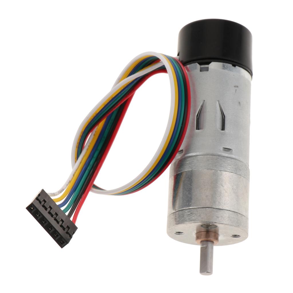 DC 3V 6V 9V 12V 24V Sâu Thiên Giảm Động Cơ với Bộ Mã Hóa 6- 2000 VÒNG/PHÚT