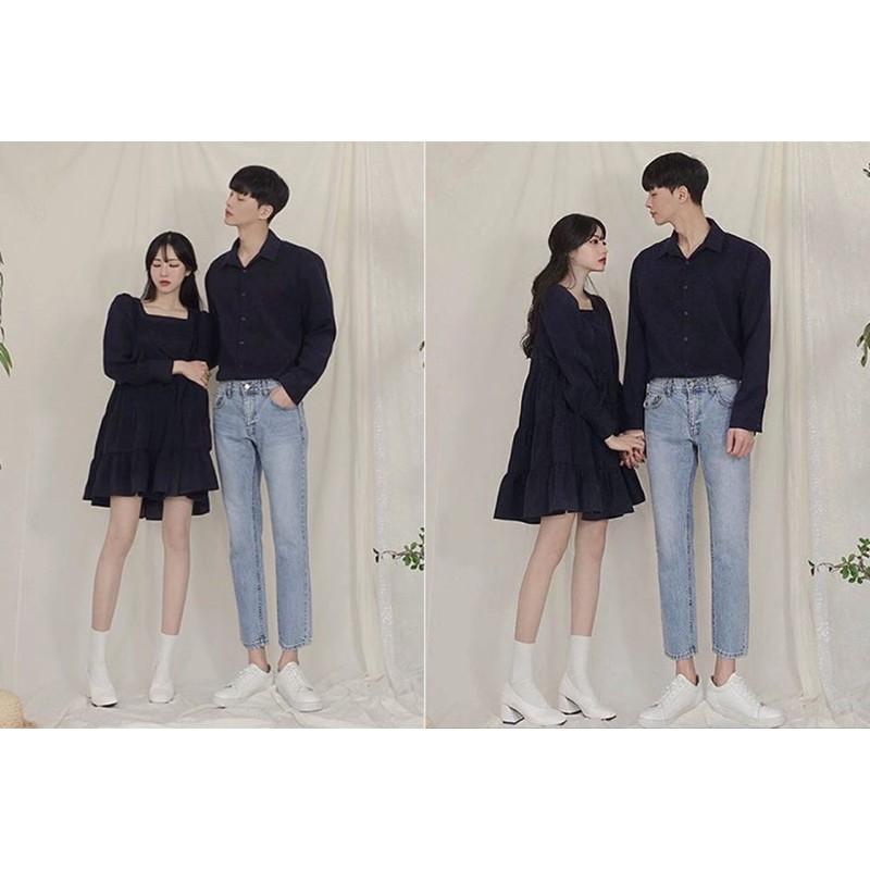 Váy đôi babydoll form rộng đáng yêu