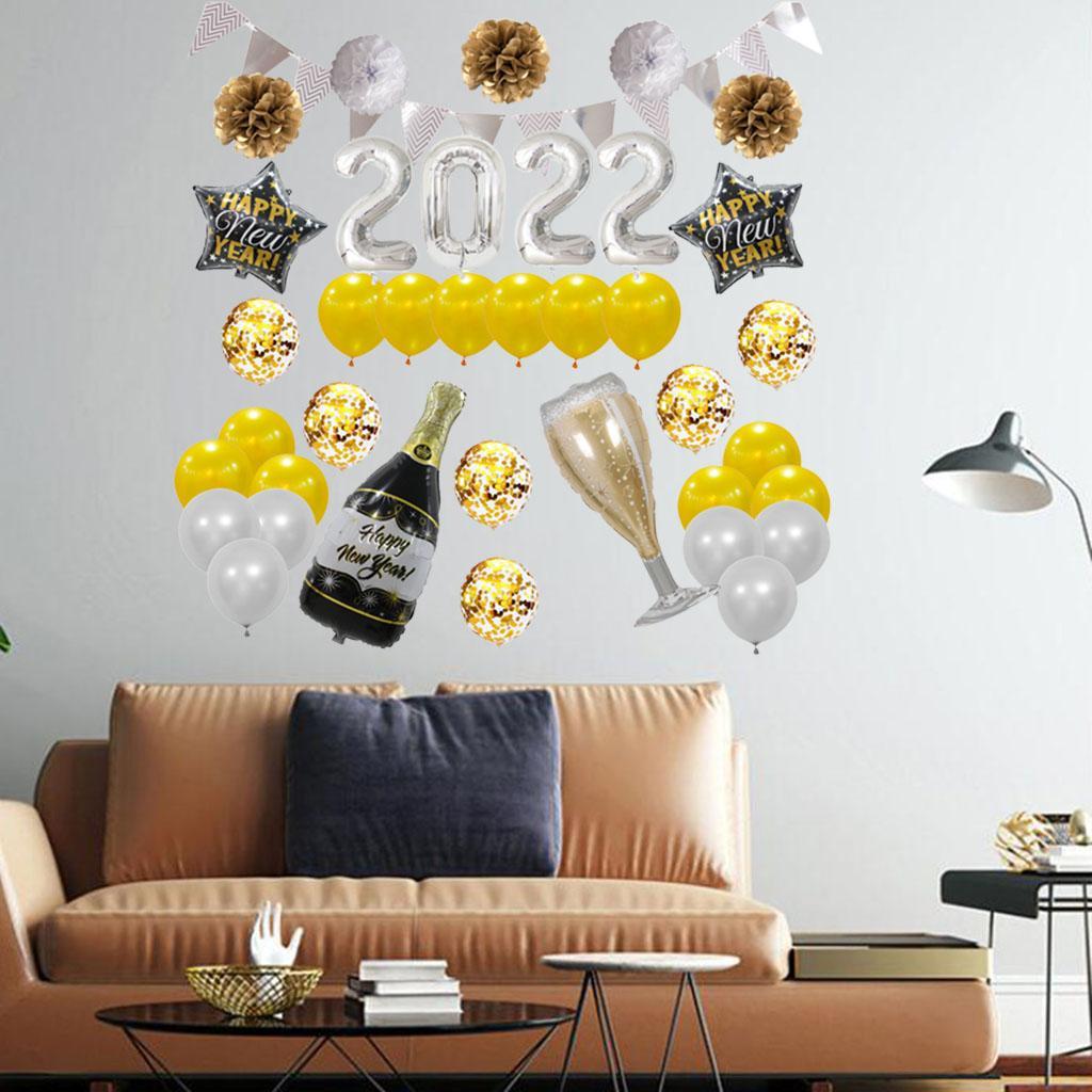 2 Set Merry Christmas Balloon Banner Kit Indoor Decoration