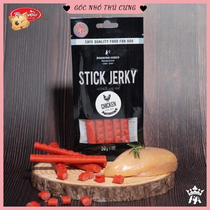 Bánh thưởng dạng que Bowwow Stick Jerky cho chó - Snack cao cấp cho thú cưng