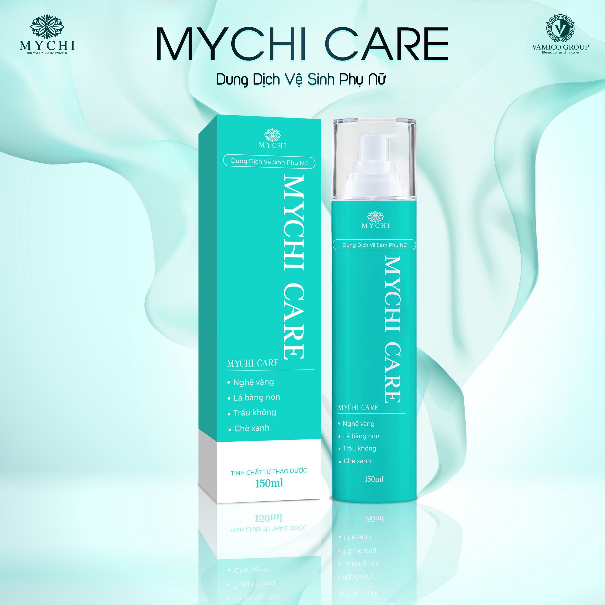 Dung dịch vệ sinh Mychi care - làm sạch, mát, khô thoáng như xông hơi