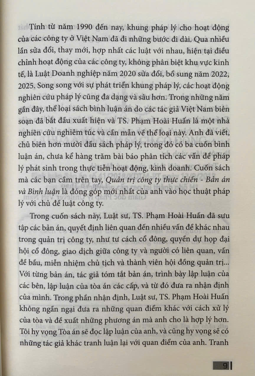 Quản Trị Công Ty Thực Chiến - Bản Án Và Bình Luận