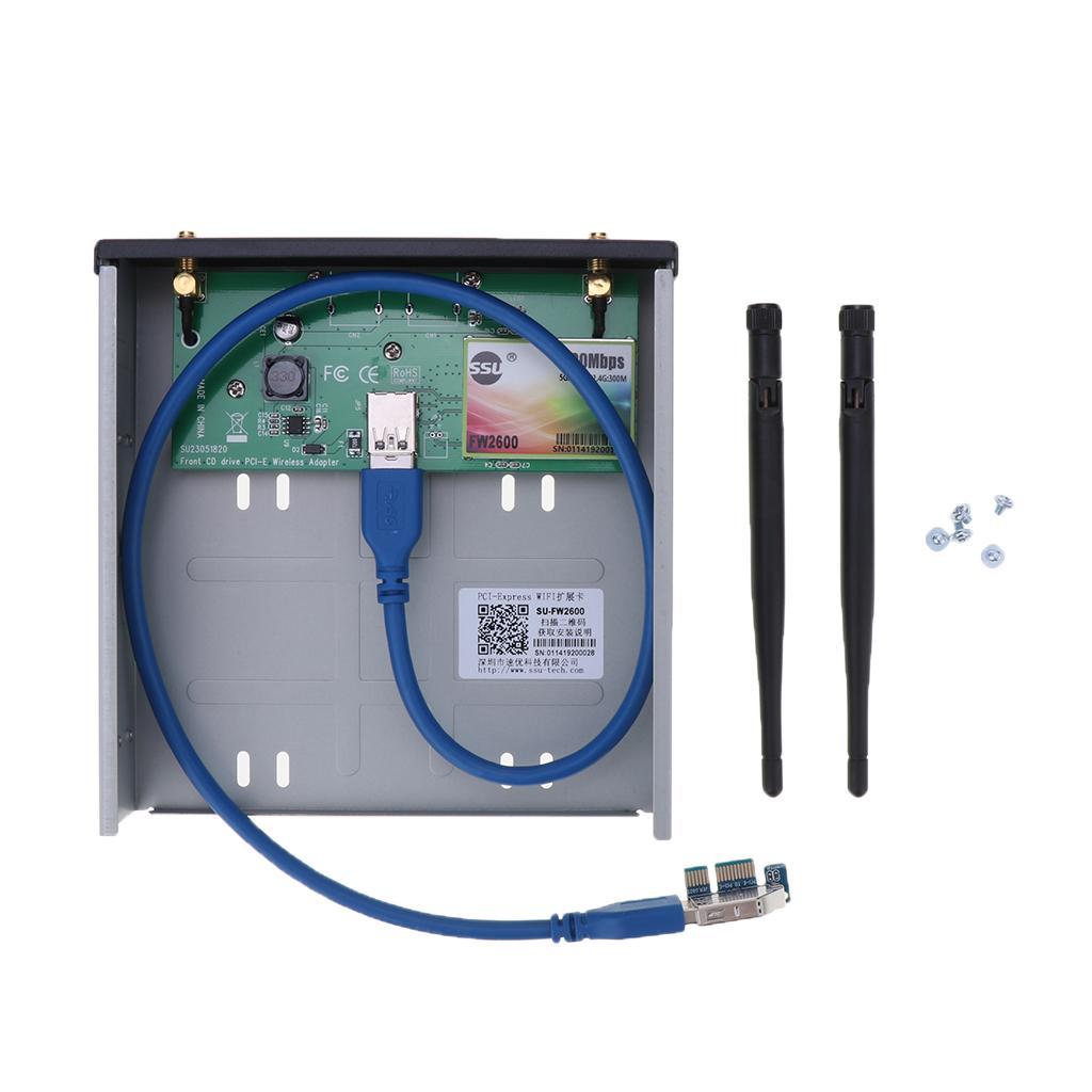 600Mbps WIFI WLAN Card Desktop WIFI WLAN Card Network Adapter for Windows